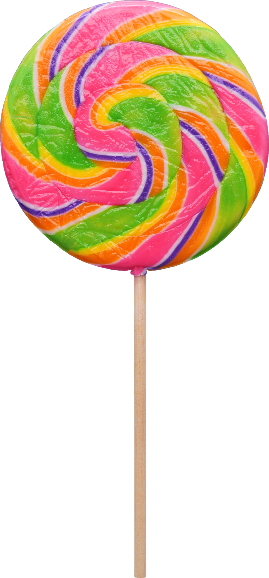 Picture of a large lollipop, or hard candy on a stick, called an all-day sucker.