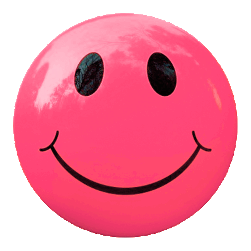Picture of a pink smiley face.