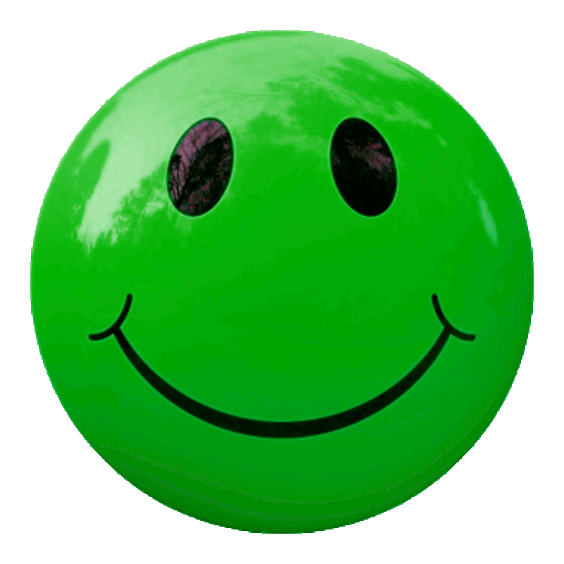 Picture of a green smiley face.