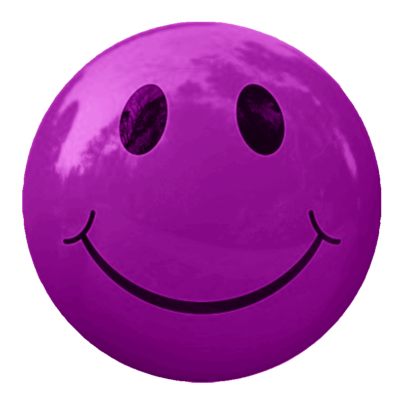 Picture of a purple smiley face.
