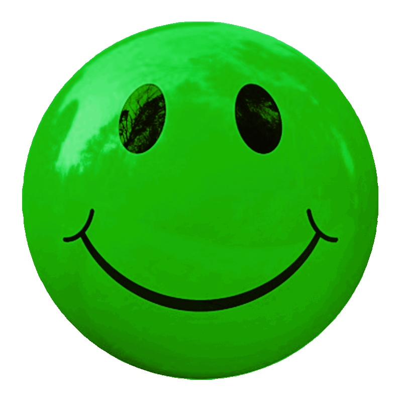 Picture of a green smiley face.