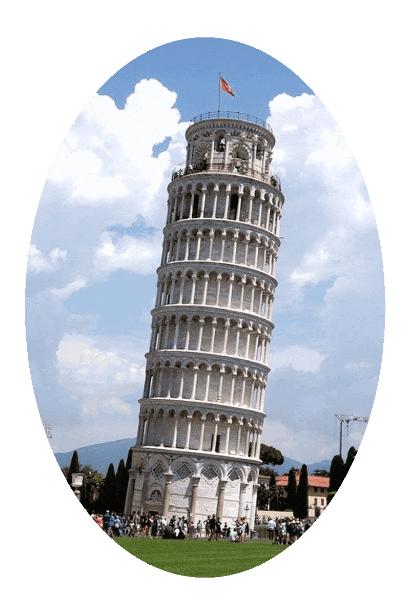 Picture of the Leaning Tower of Pisa.