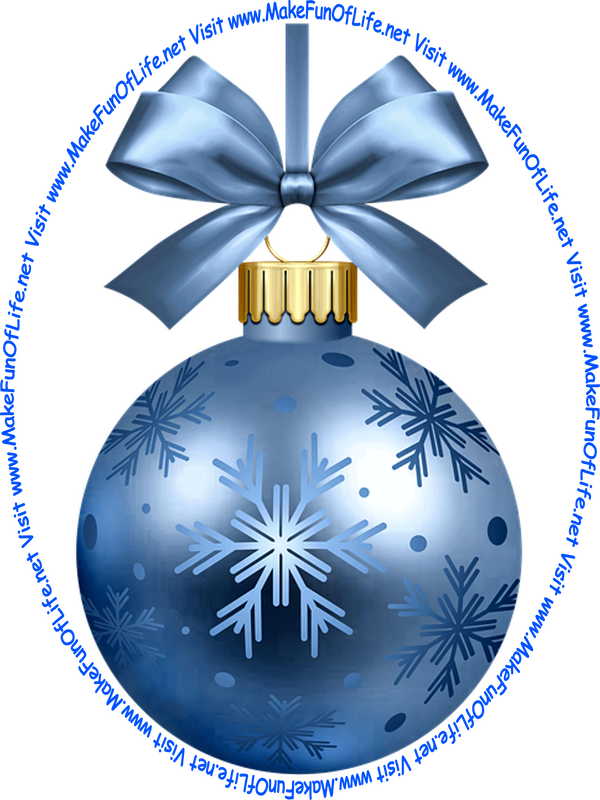 Picture of a dark-blue-color Christmas bauble decoration with a dark-blue-color bow and a piece of dark-blue-color ribbon tied to it for hanging the decoration.