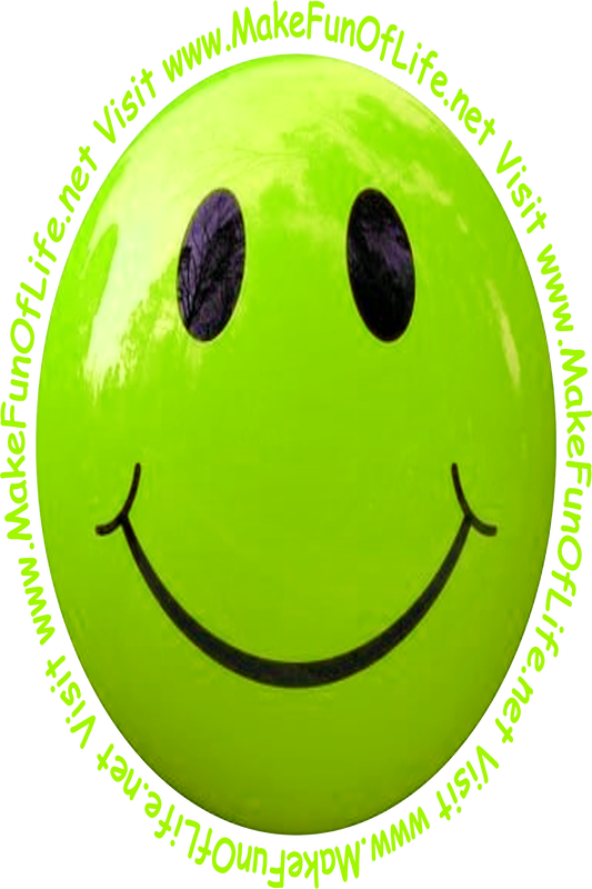 Picture of a yellowish-green smiley face.
