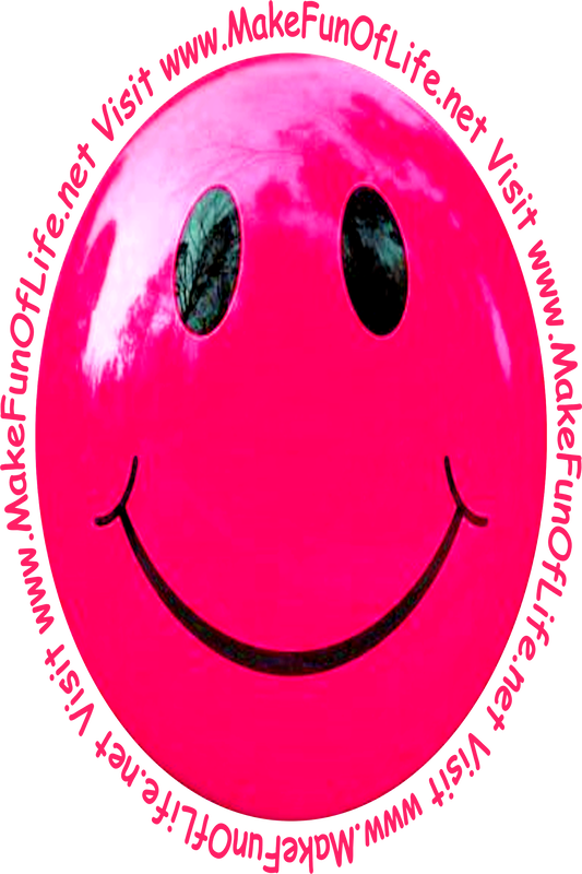Picture of a rosey-pink smiley face.