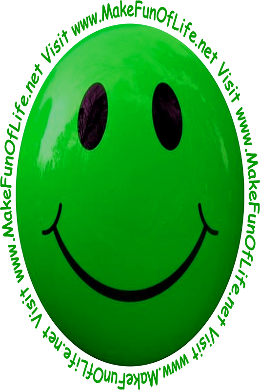 Picture of a dark green smiley face.