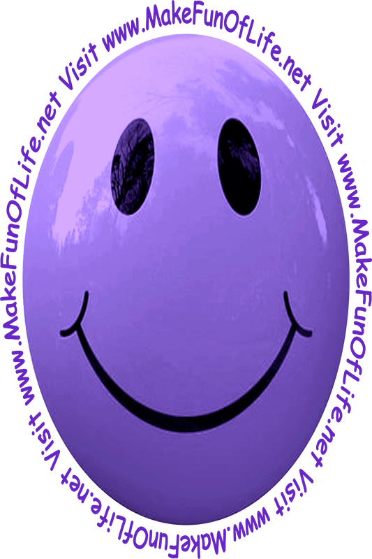 Picture of a lavender colored smiley face.