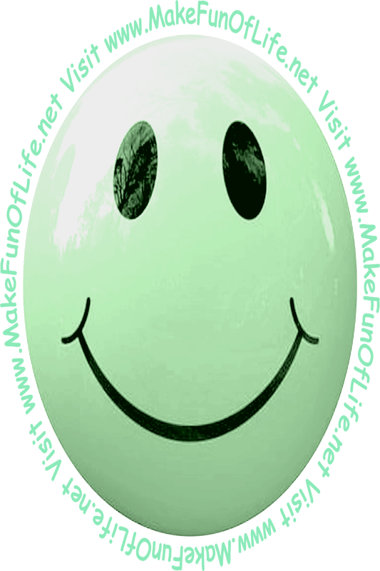 Picture of a light green smiley face.
