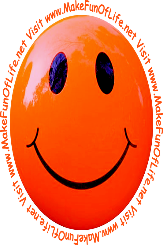 Picture of a medium orange color smiley face.