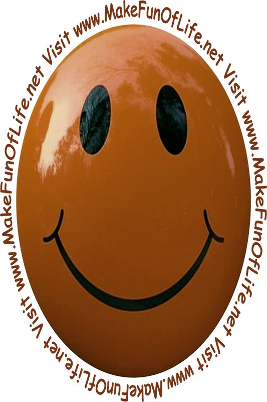 Picture of a medium light chocolate brown smiley face.