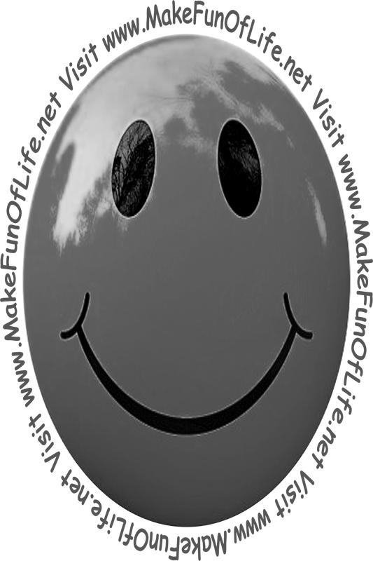 Picture of a medium dark gray smiley face.