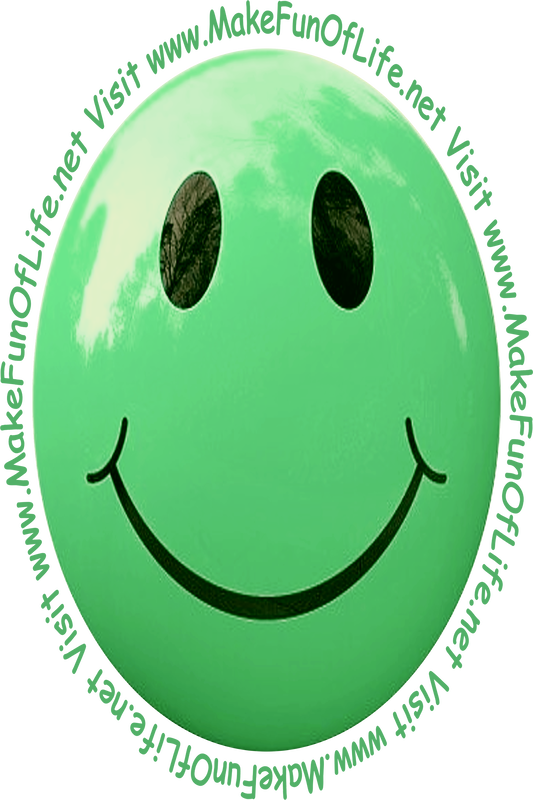 Picture of a light mellow green smiley face.
